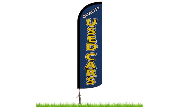 Quality Used Cars Advertising Flag